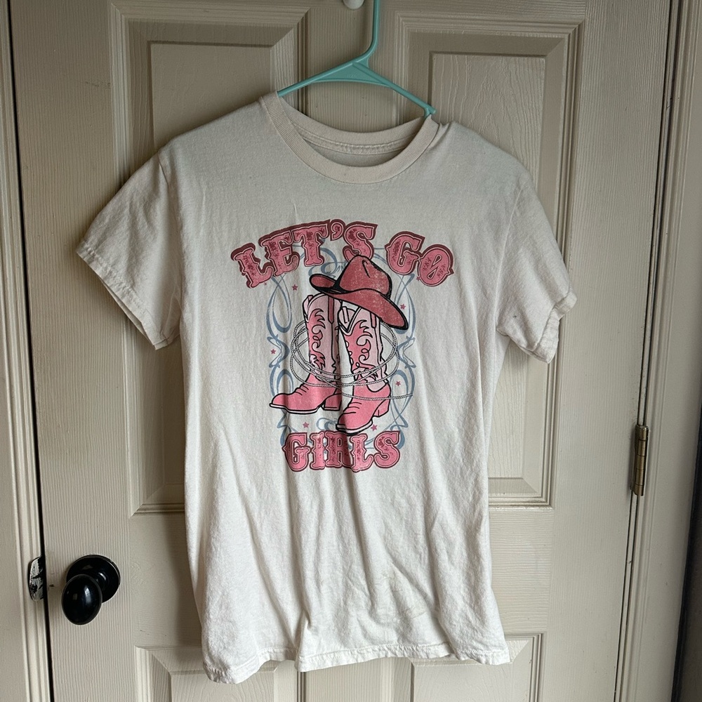 Let's Go Girls Graphic Tee - Cream